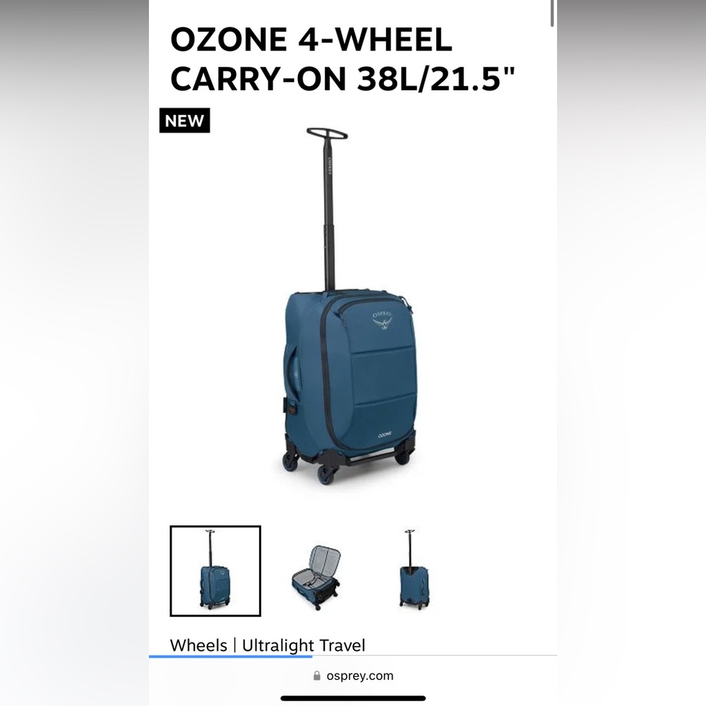Osprey Ozone Carryon Luggage 38L